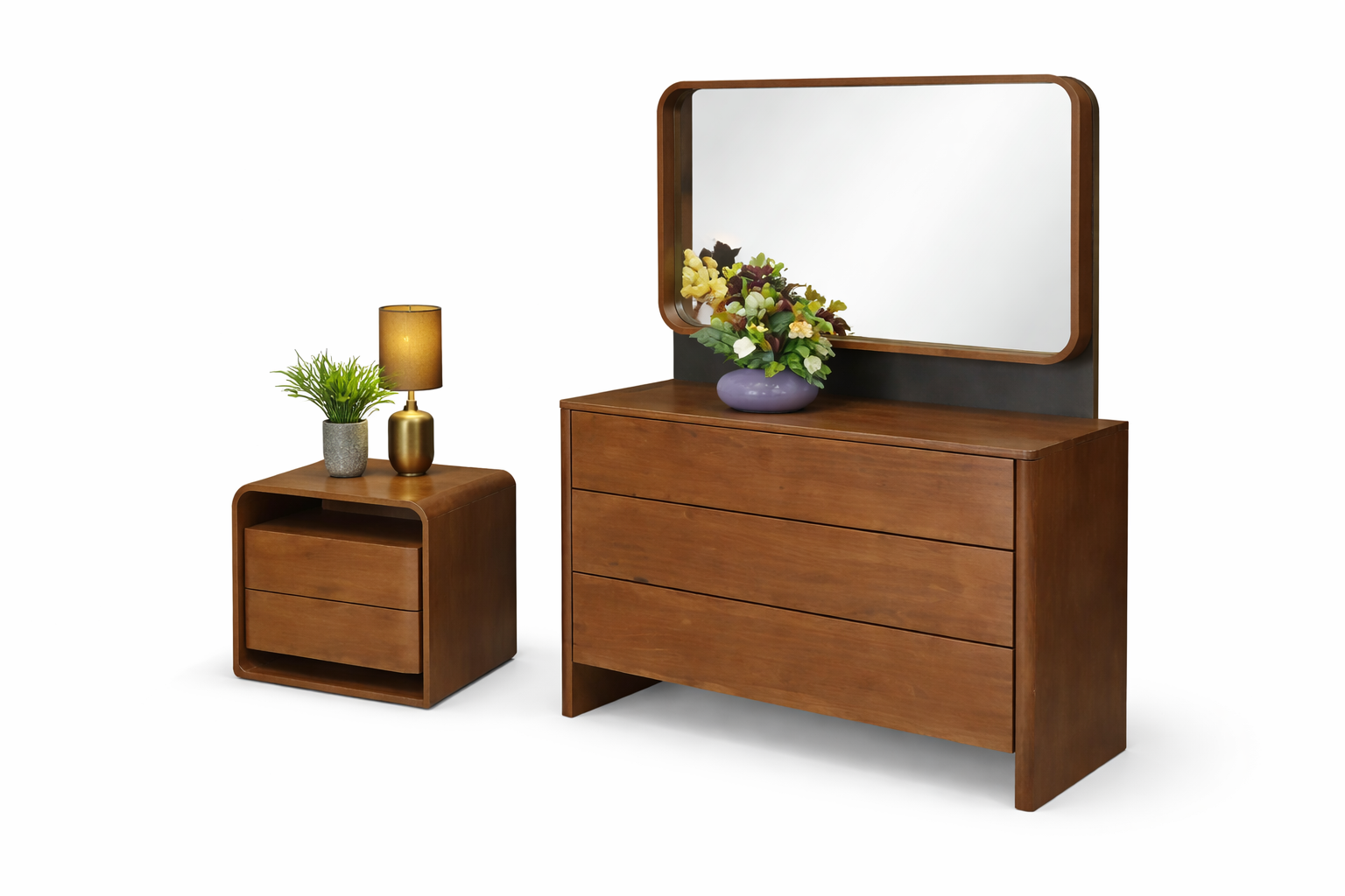 Royal Walnut Comfort Bedroom Set