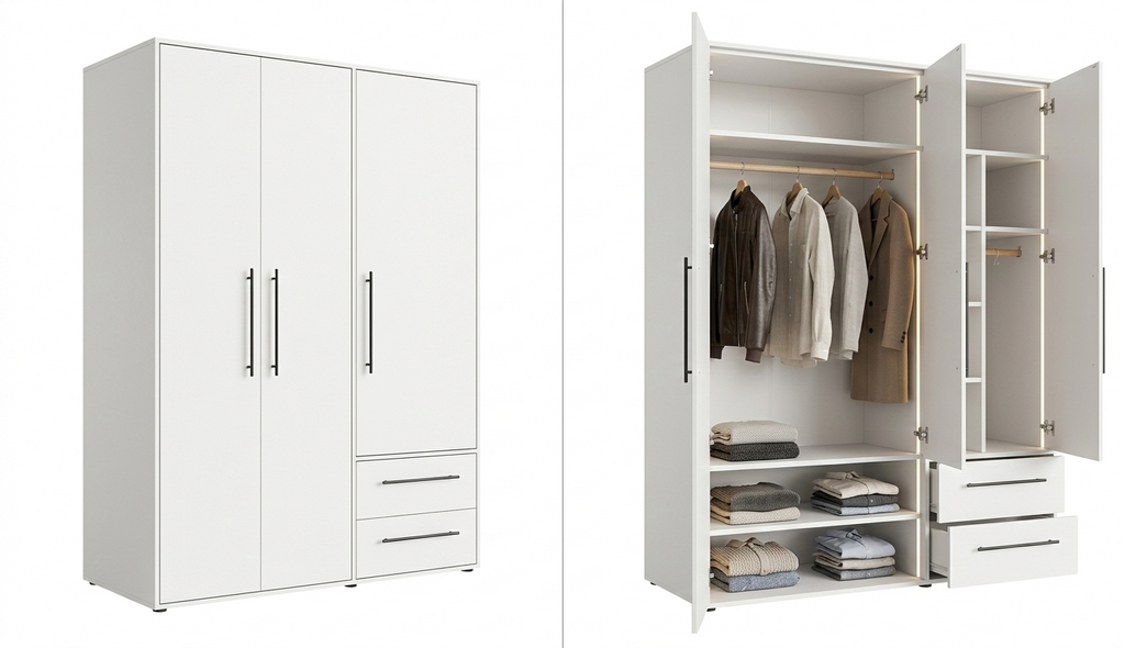Mijah 3-Door Wardrobe
