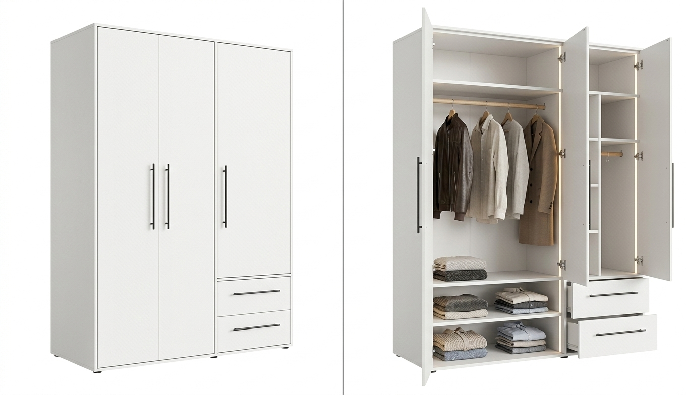 Mijah 3-Door Wardrobe